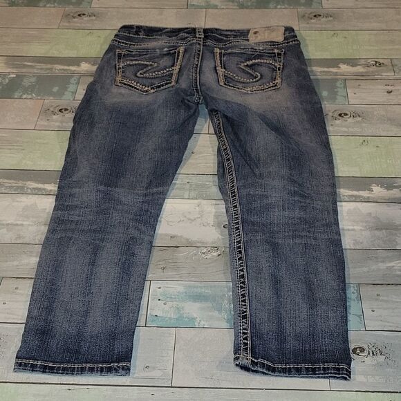 Silver Brand Tuesday Mid Capri Fluid Denim sz 29 - Picture 5 of 6